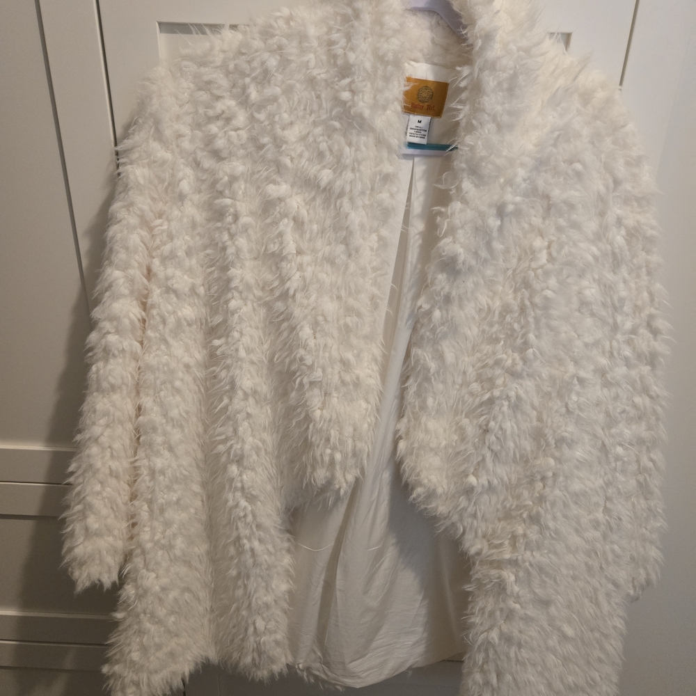 Ruby Rd. White Teddy Jacket